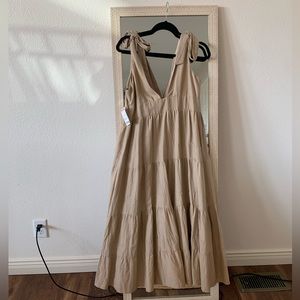 House of Harlow 1960 tie on shoulder dress